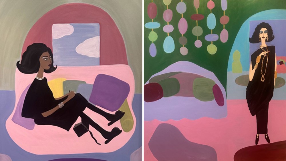 From the “Elegance in Suspension” collection of paintings by Rebecca Moses.