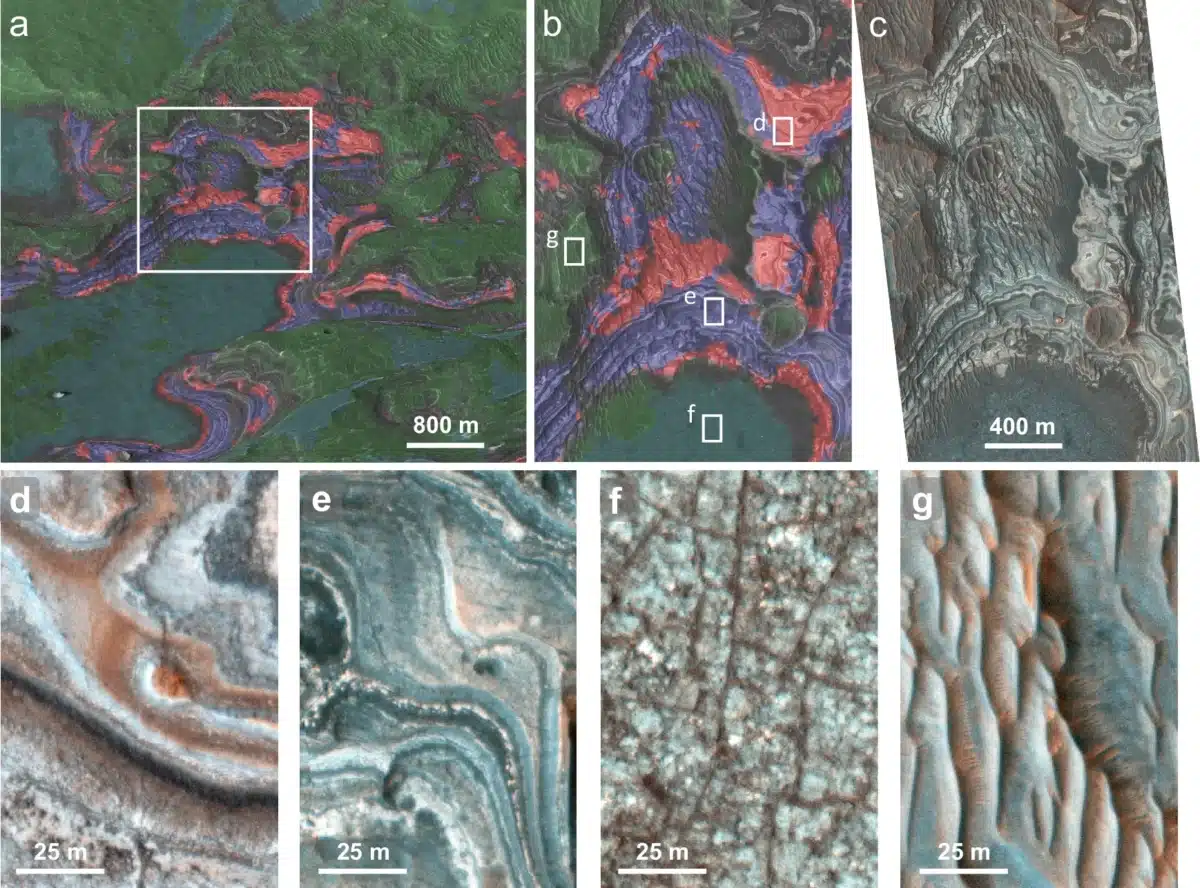 Rock Layers Found On The Juventae Plateau