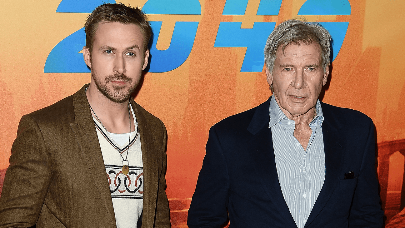 Ryan Gosling and Harrison Ford in 2017.