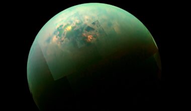 a mottled green and yellow orb on a black background