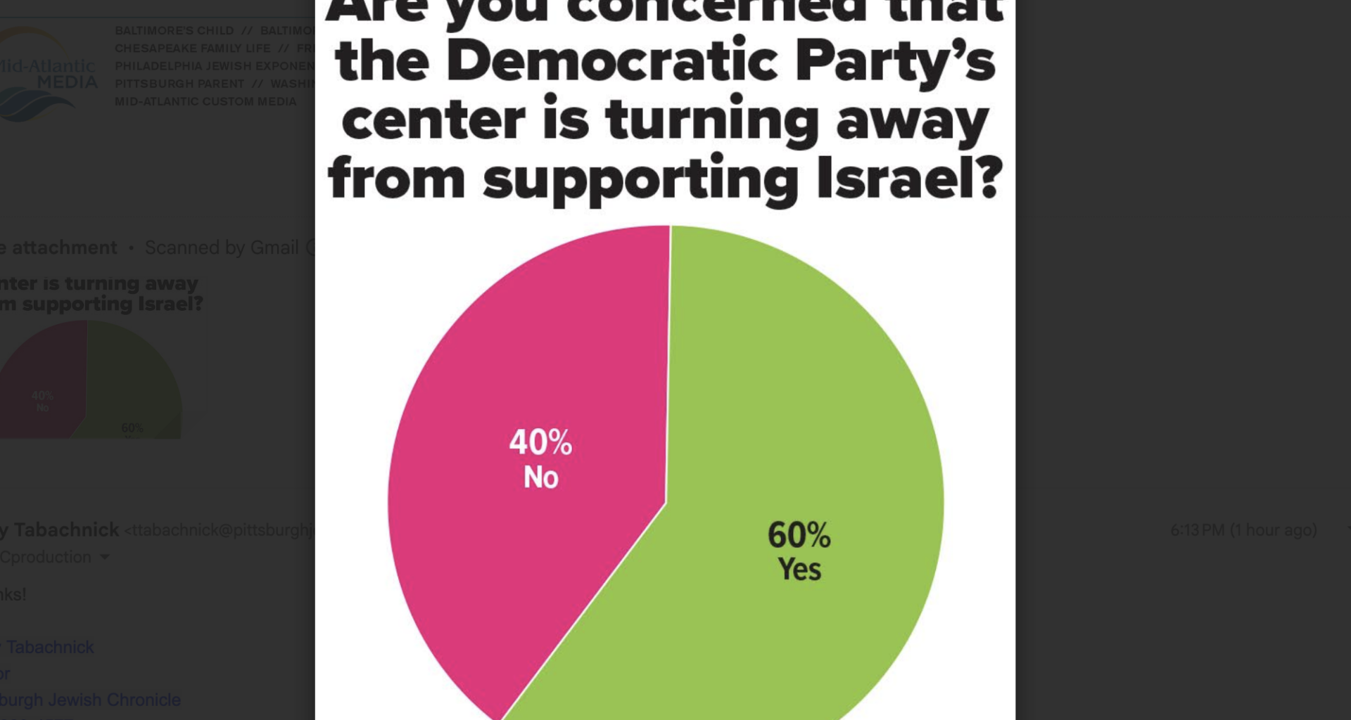 Chronicle poll results: Democratic Party's support for Israel