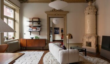 A Stockholm Apartment Where Nordic Elegance Meets Historic Detail