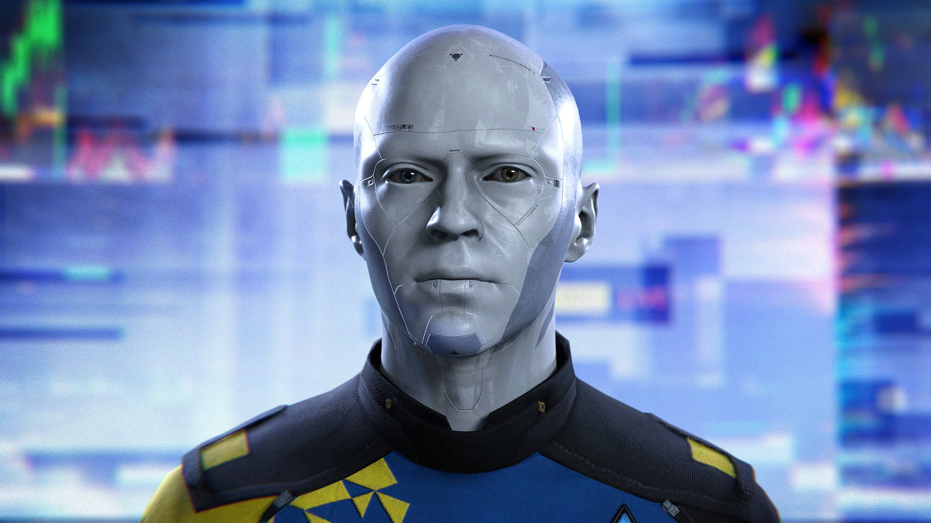 Screenshot from Detroit: Become Human showing an android.