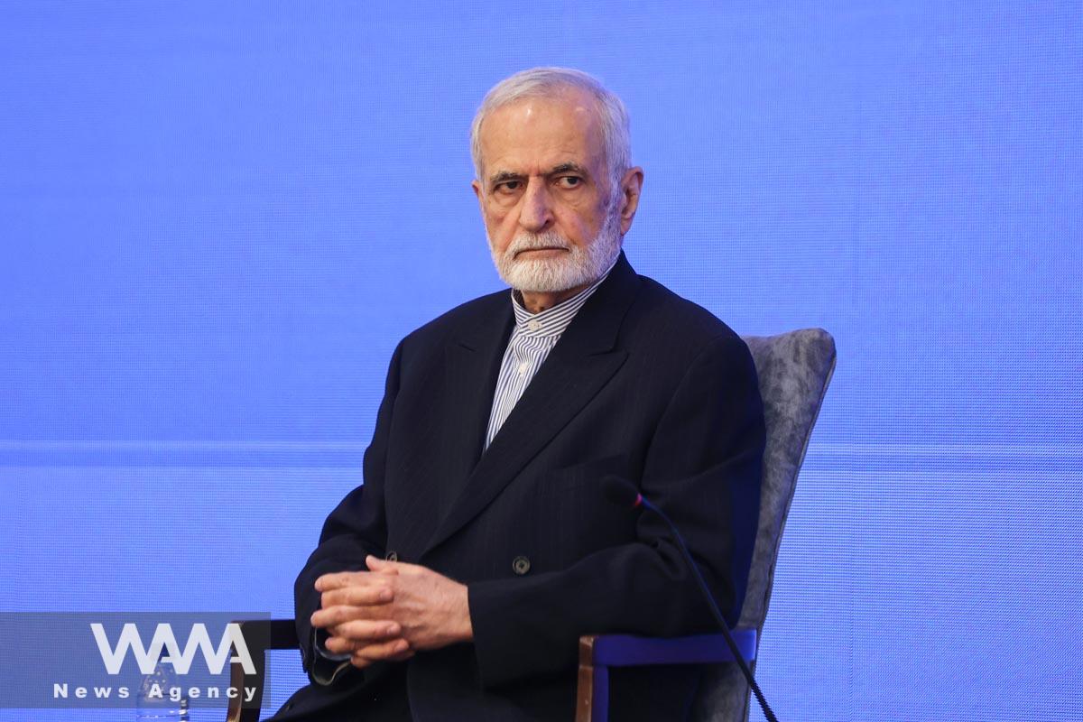 Chair of the Strategic Council of Foreign Relations, Seyed Kamal Kharazi, speaks during the Iranian-Arab Dialogues for Cooperation Conference