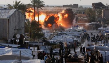 Video shows Israeli strike hitting displacement camp in Gaza | Gaza