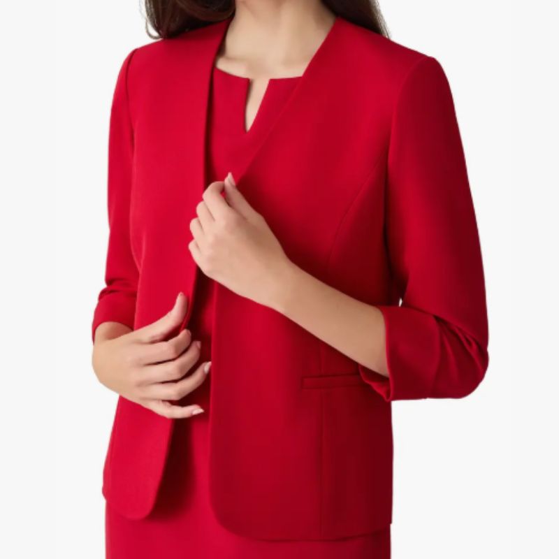 red blazer