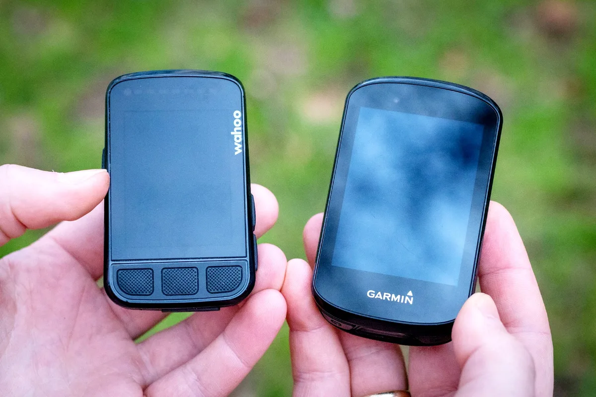 Wahoo and Garmin bike computers