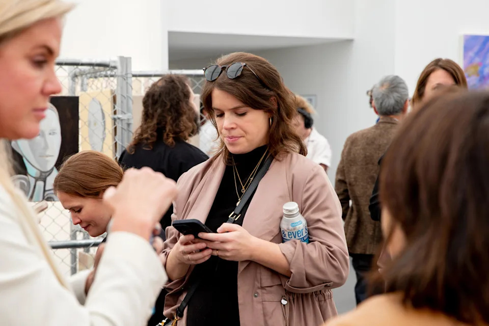 Princess Eugenie at Frieze LA VIP preview held at Santa Monica Airport on February 16, 2023 in Santa Monica, California.