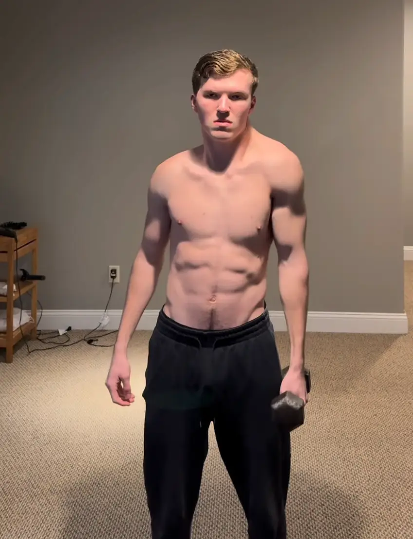 The crooked man has found fame with his unusual workout methods (Instagram/crookedman)