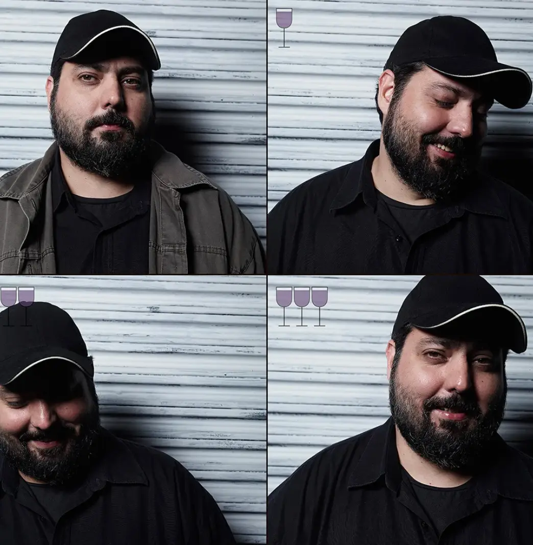 His muses became a lot more relaxed after each glass (Marcos Alberti)