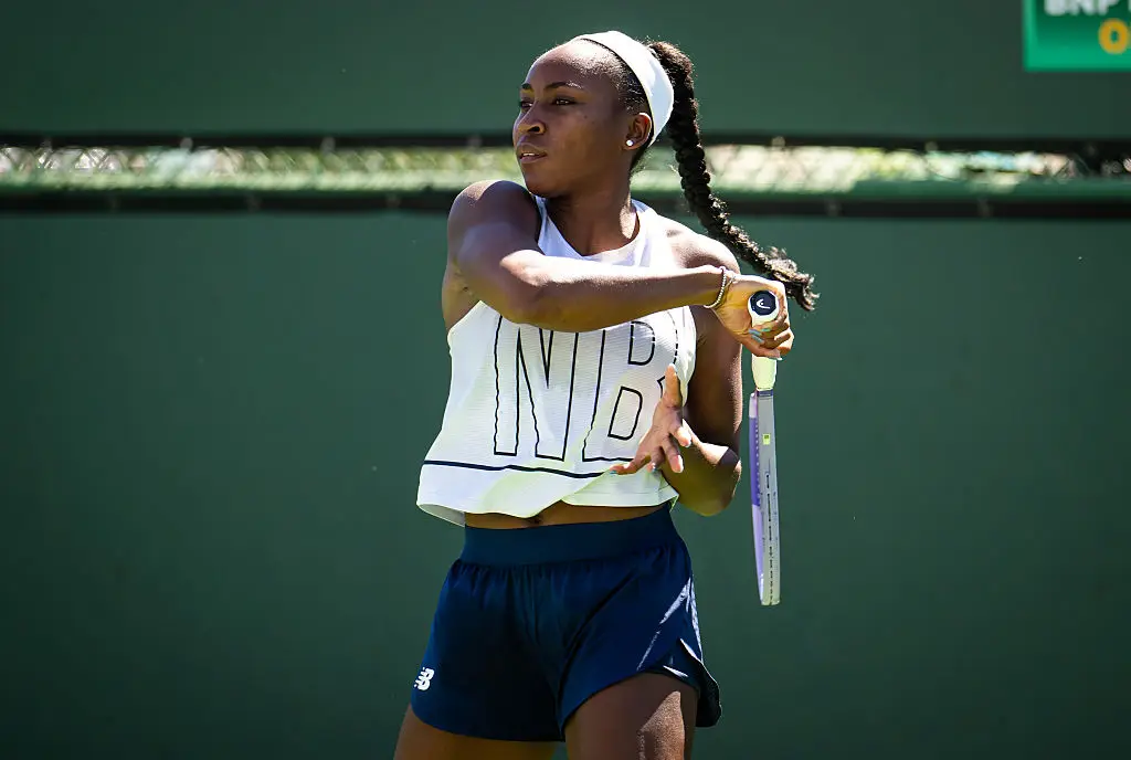 Coco Gauff may have to compete at Indian Wells without her coach. (Image: Robert Prange/Getty Images)