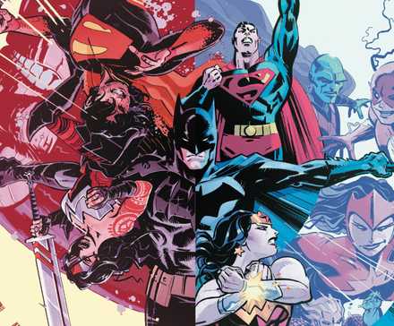 Absolute Universe featurign Batman Superman Wonder Woman