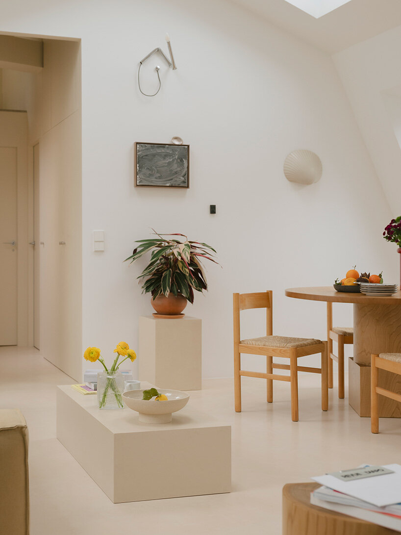 acte deux unifies parisian 'maids' rooms' into 55-square-meter attic apartment - 5