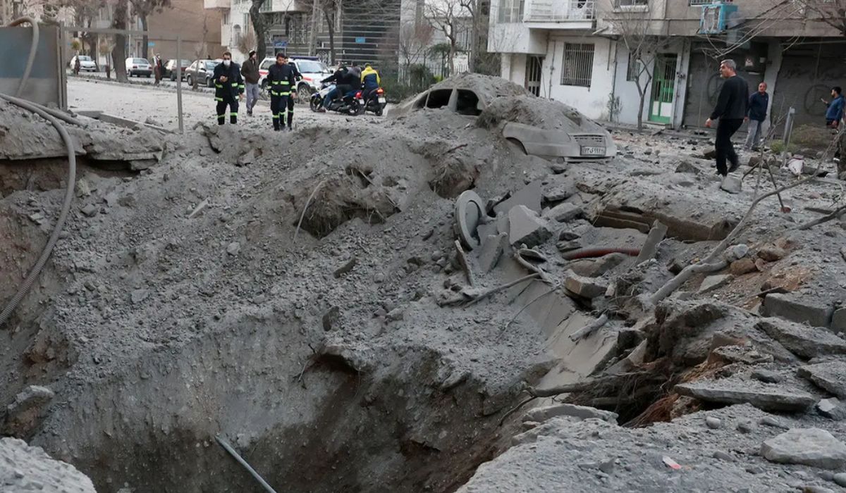 Airstrikes on Tehran on 6th March 2026.