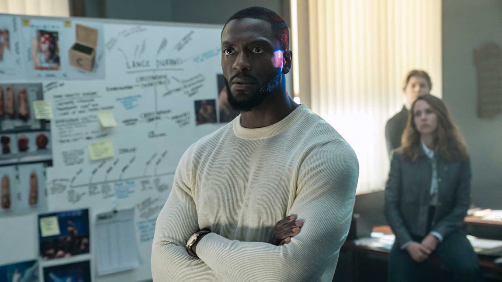Alex Cross with his arms folded in Cross season 2
