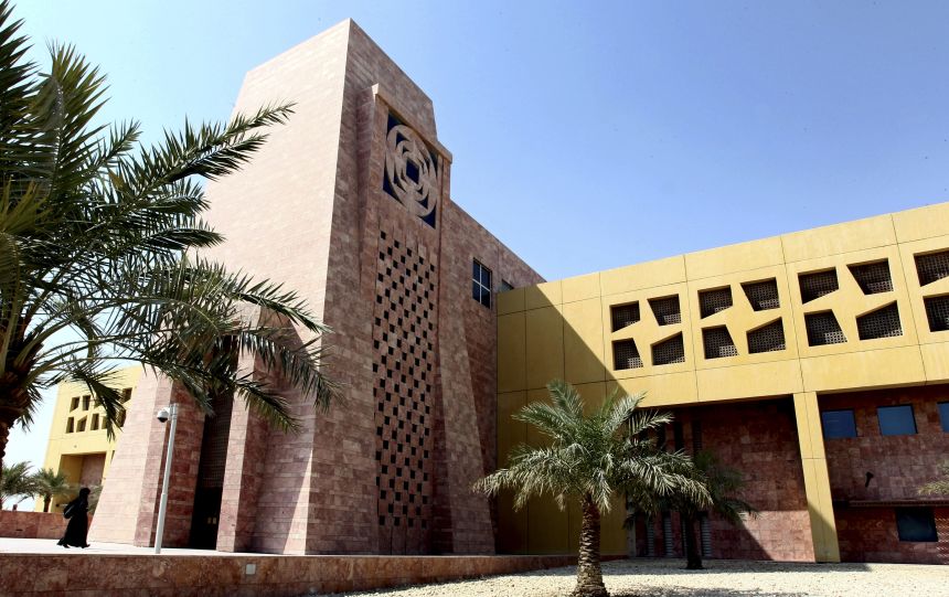 A file photo shows a building on the Texas A&M University campus at Education City, in Doha, Qatar, in October 2011.