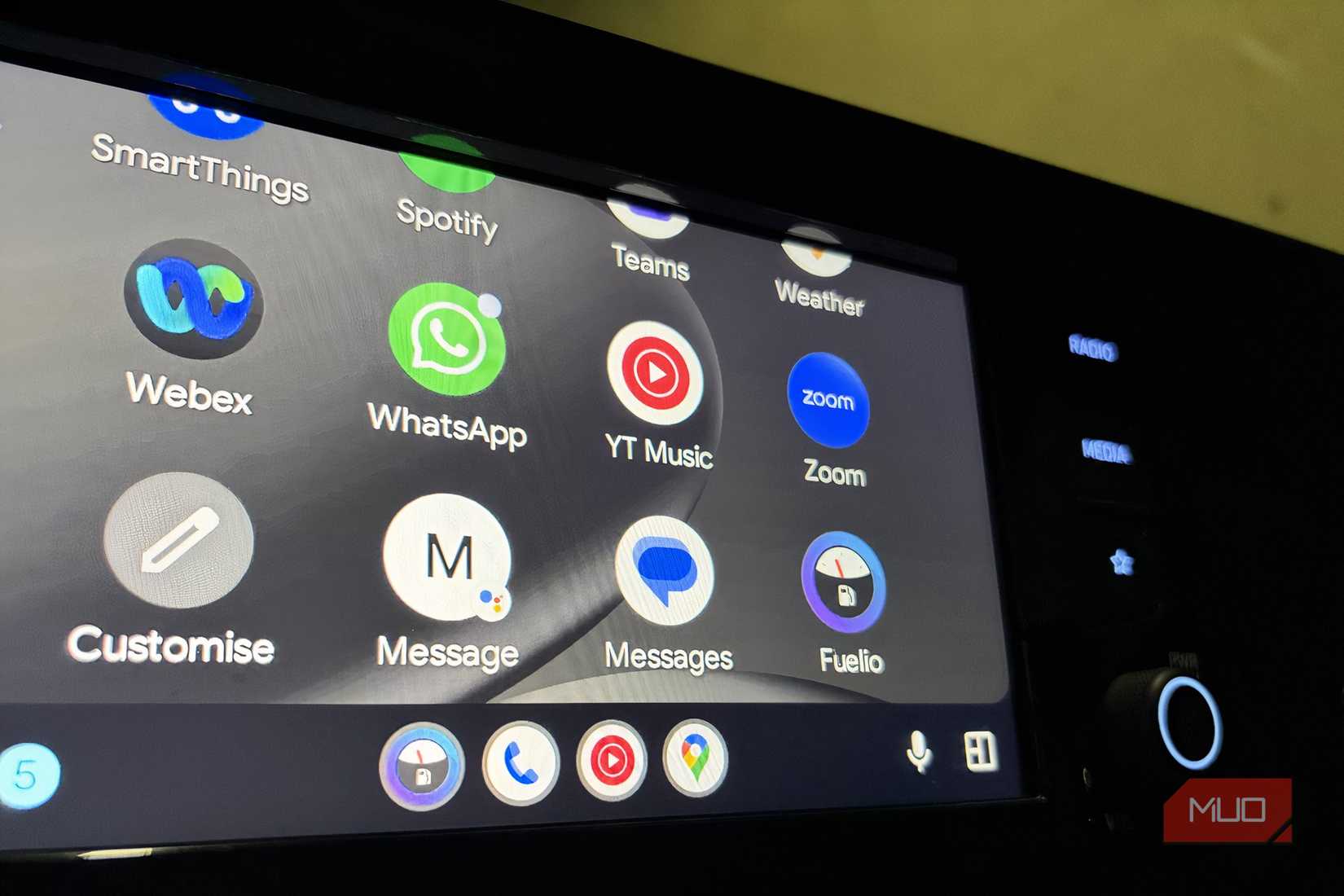 Apps opened on Android Auto