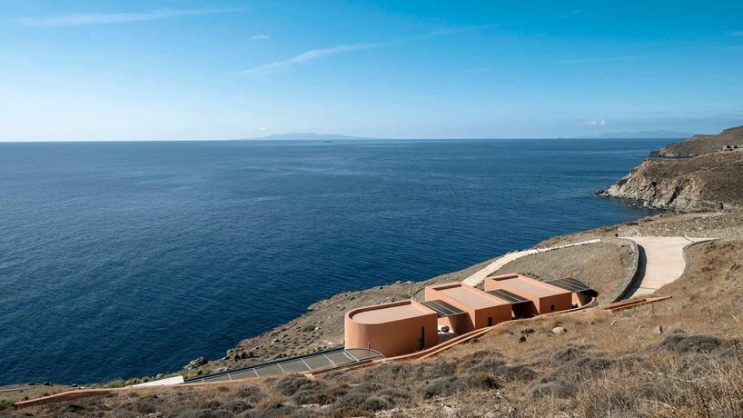 olen resort embeds into greek island slope across three terraced levels - 1