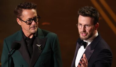 Robert Downey Jr Wears Doctor Doom Colors for ‘Avengers’ Reunion with Chris Evans at Oscars 2026 | 2026 Oscars, Avengers, Chris Evans, Oscars, Robert Downey Jr | Celebrity News and Gossip | Entertainment, Photos and Videos