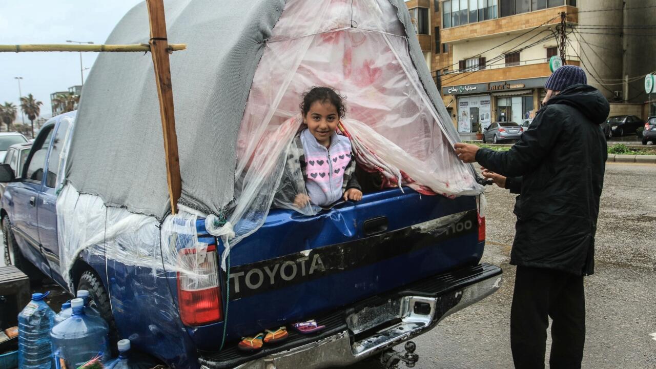 Israel strikes Beirut suburbs as displacement shelters overflow