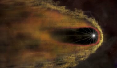 Artist's impression of pulsar B1957+20 - an example of a black widow. Credit - NASA/CXC/M.Weiss