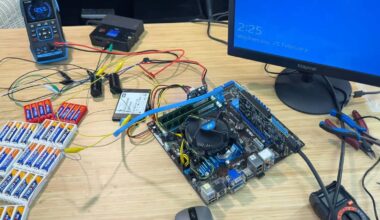 Someone ran their PC off AA alkaline batteries, and it lasted longer than I expected