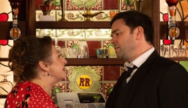 Maggie acts strangely on Jim's funeral day