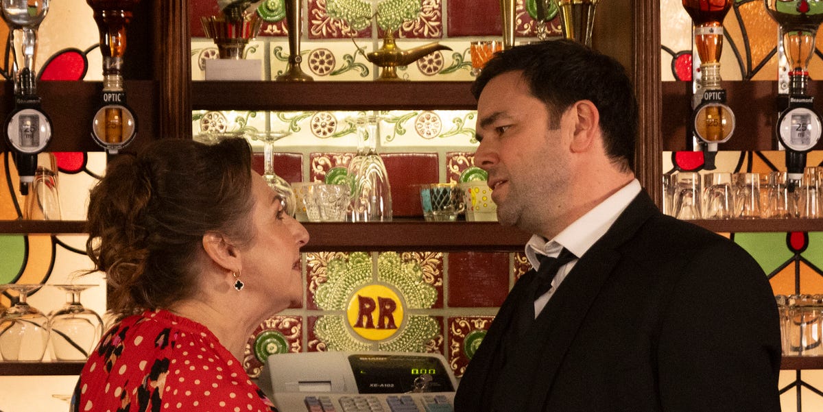 Maggie acts strangely on Jim's funeral day