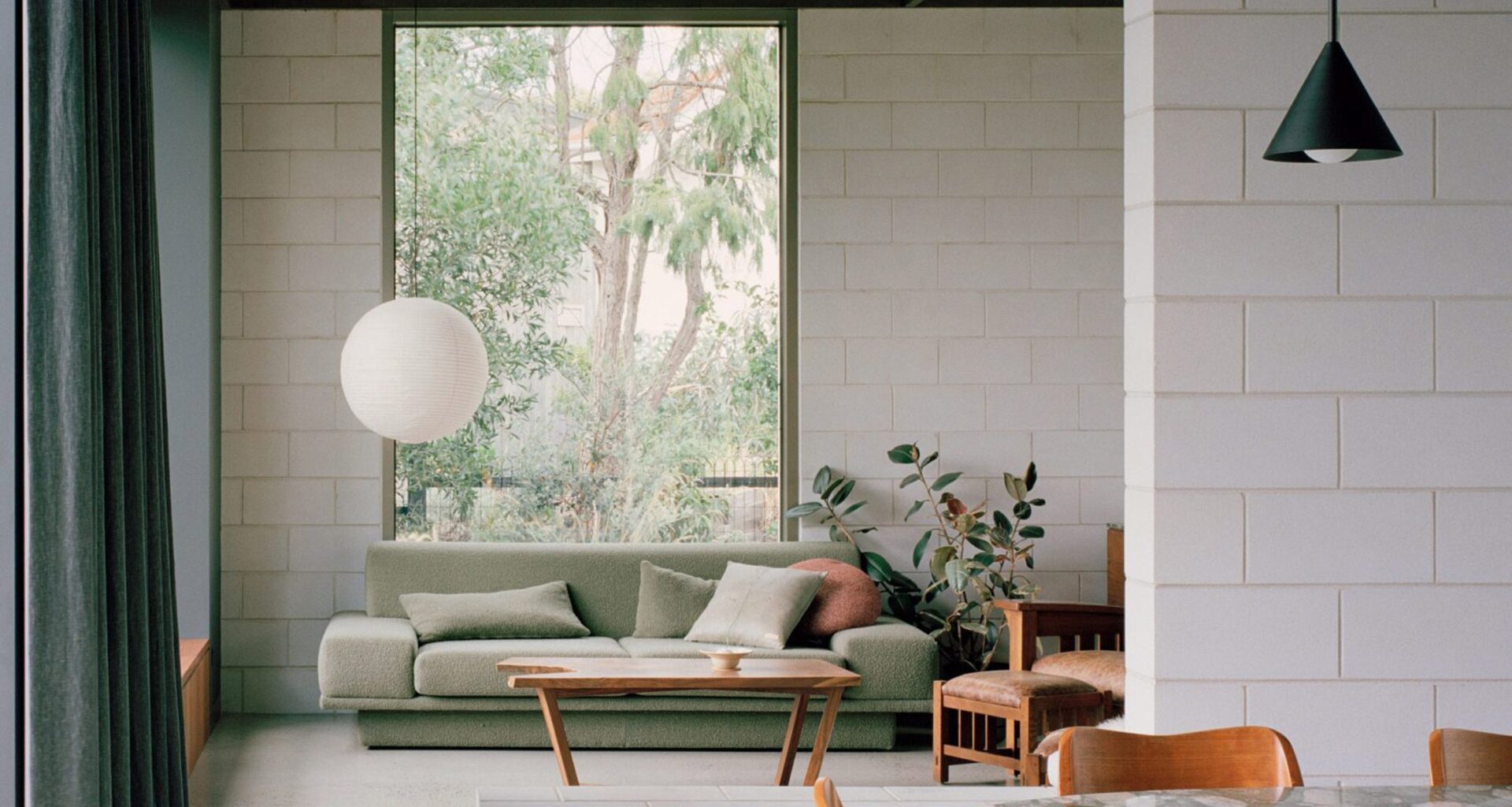 Seven tactile living spaces with blockwork walls