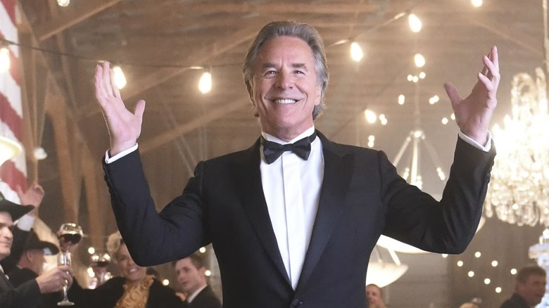 Hap Briggs (Don Johnson) celebrates in Blood & Oil