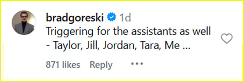 Brad Goreski comment