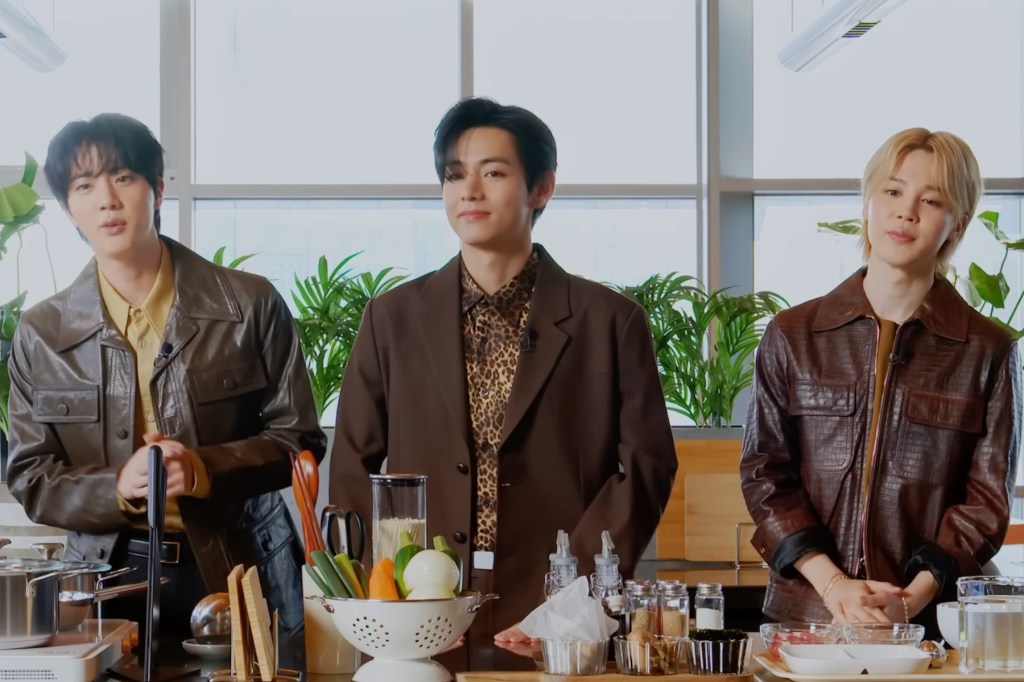 BTS' Jin Teaches V & Jimin How to Cook: Video