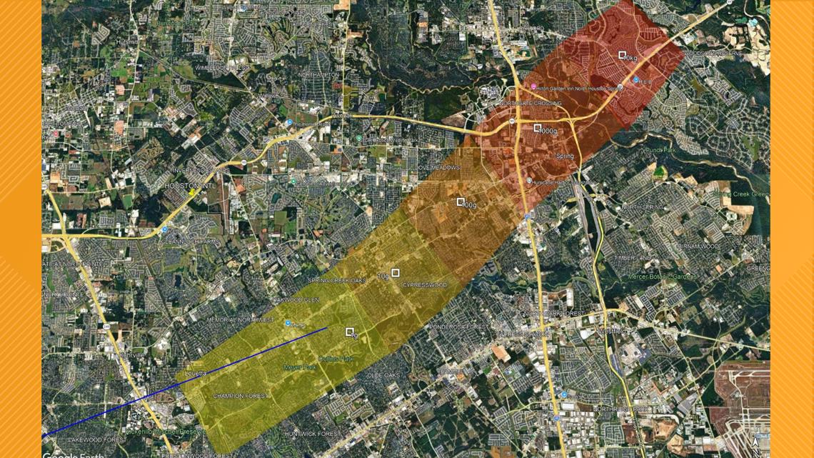 Want to find a piece of yesterday's Houston-area meteor? Here's where NASA says to look