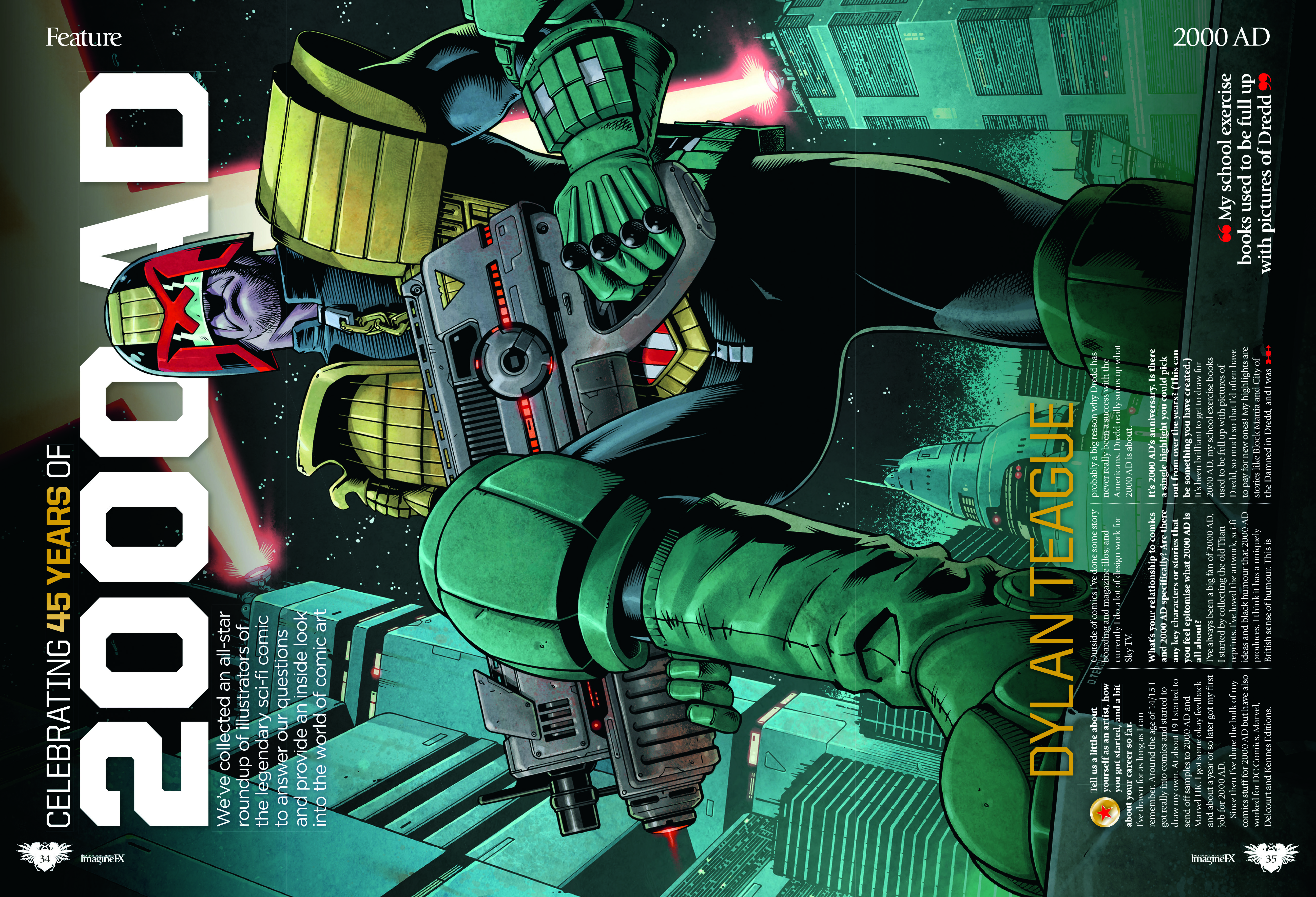 Pages from ImagineFX magazine