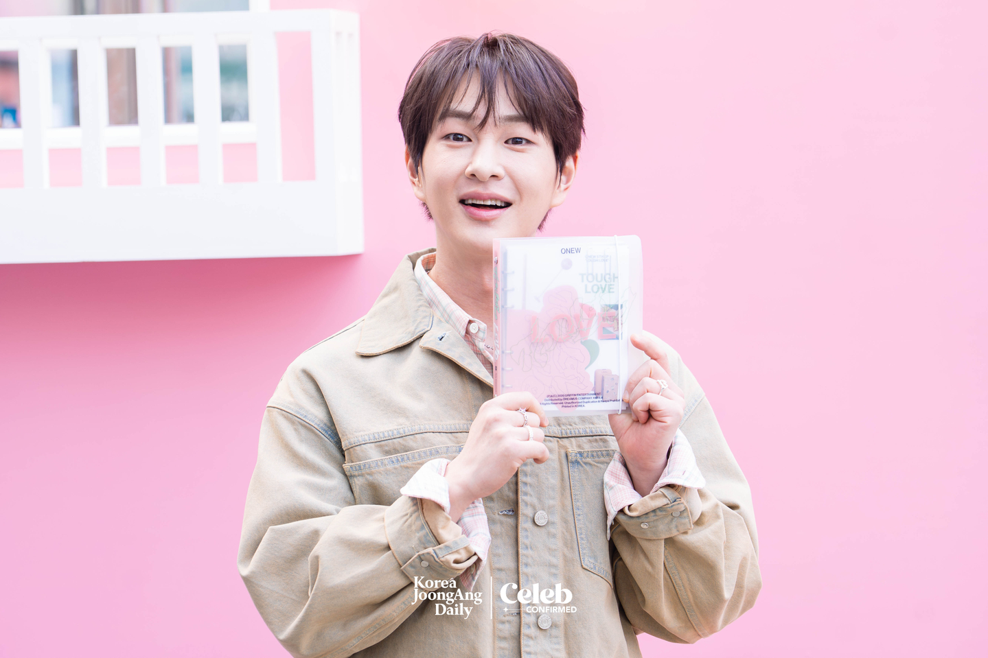 Onew during a press event for the release of his fifth EP “Tough Love,” at Yeonghwa 104 in Seongdong District on March 9 [DANIELA GONZALEZ PEREZ]
