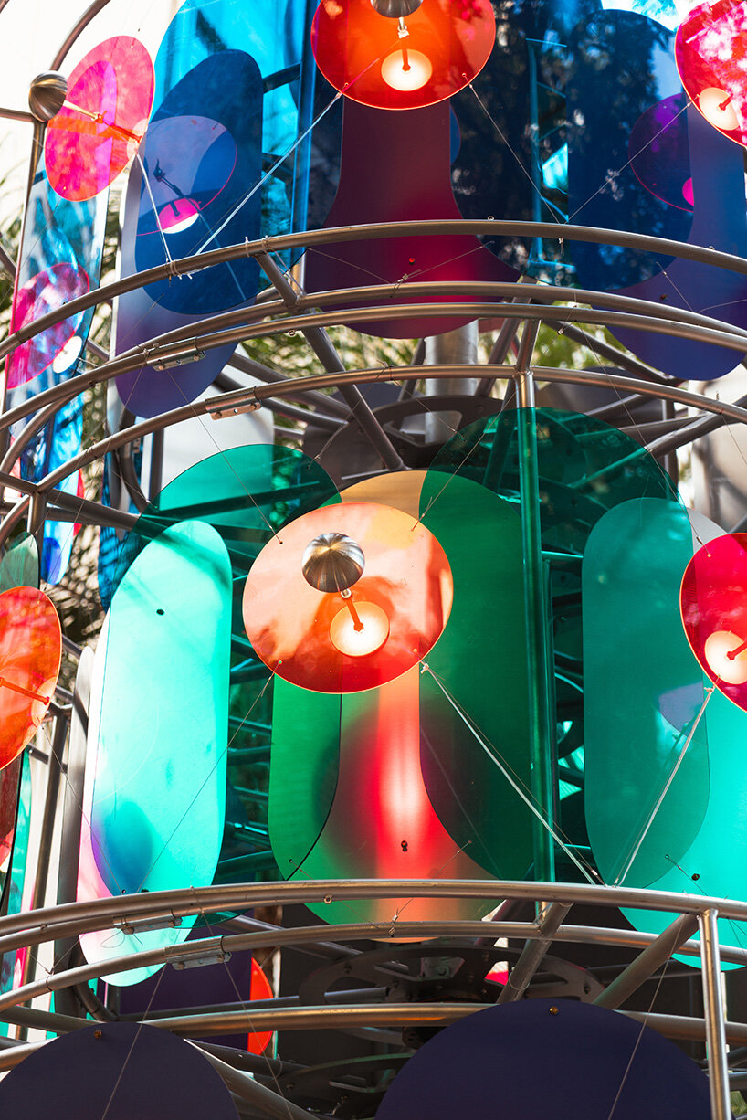 cake-like layers stack into a shared motion installation in china, bringing strangers into sync - 6