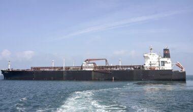 A ship carrying liquefied petroleum gas arrives at a port in India after Iran allowed it to pass through the Strait of Hormuz.