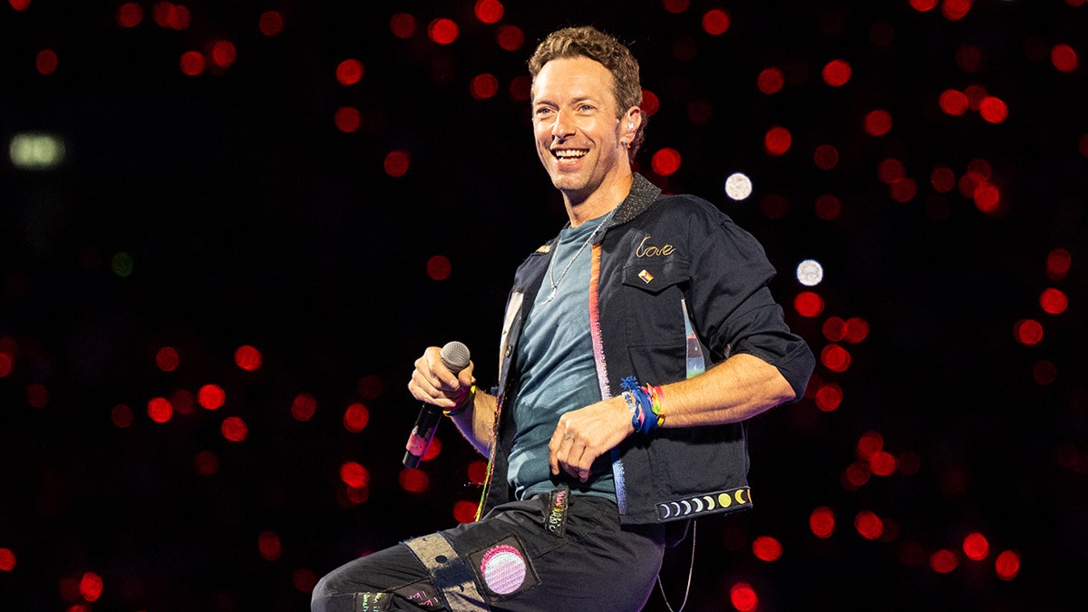 Chris Martin performs