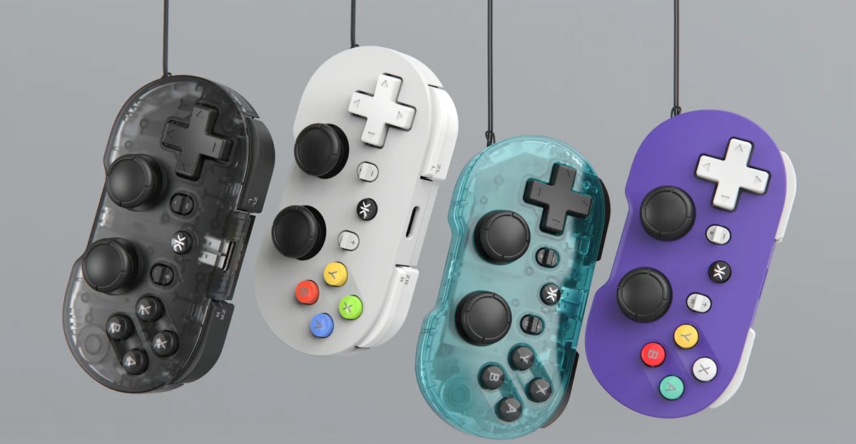 CRKD added TMR thumbsticks to its tiny Atom gamepad.
