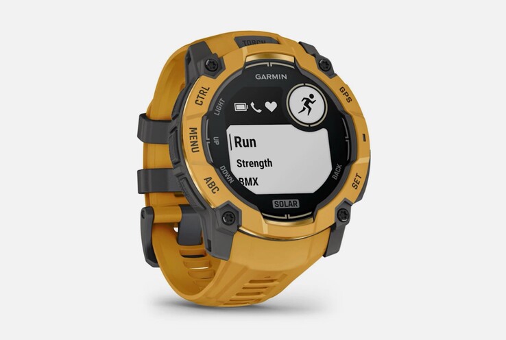 The Garmin Instinct 3 Alpine Rush Collection Sunburst coloway