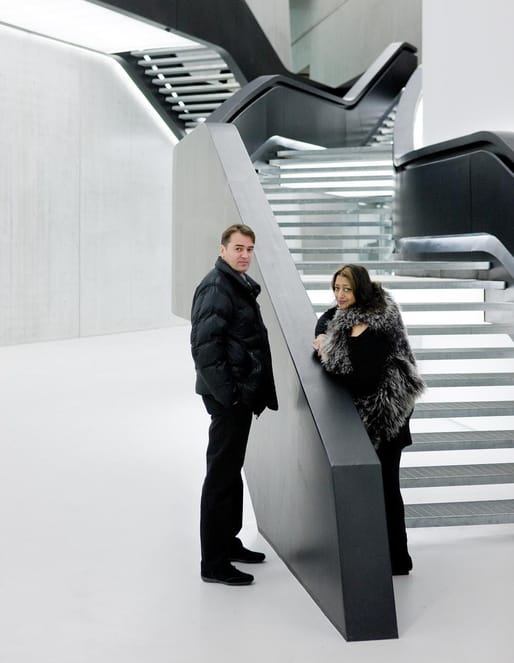 Patrik Schumacher and Zaha Hadid. Photo: The Chicago Athenaeum Archives