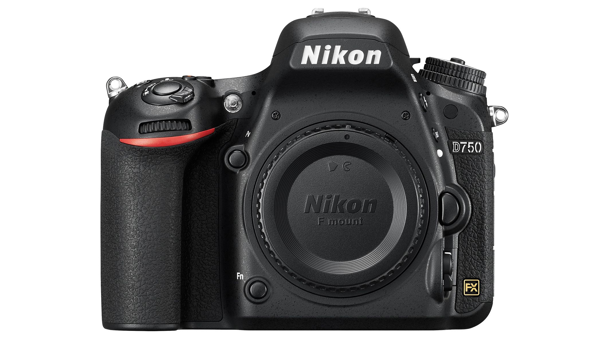 Product image showing the Nikon D750 camera body