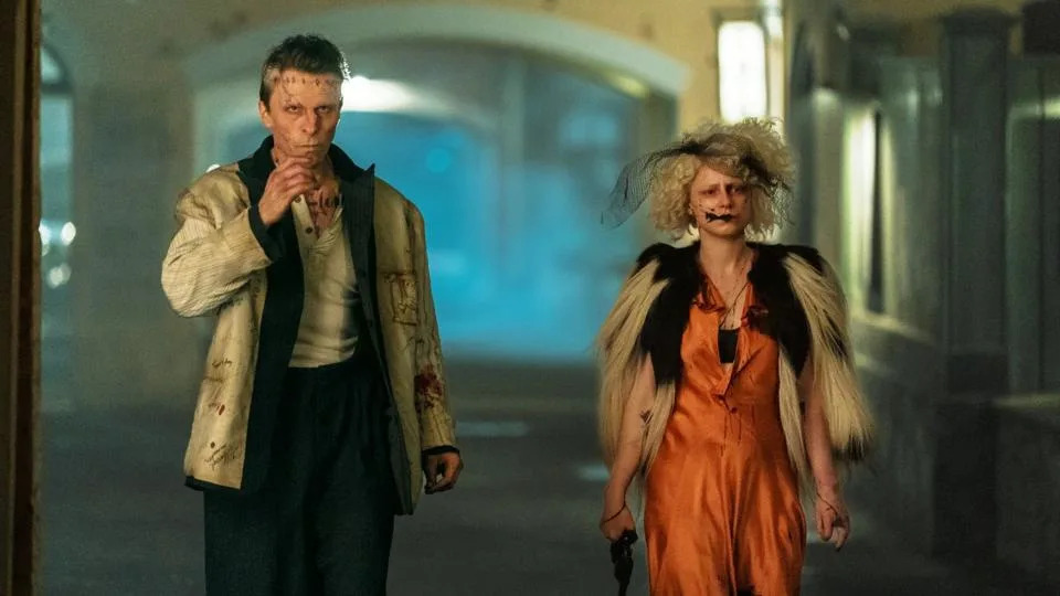 Christian Bale and Maggie Gyllenhaal in "The Bride."