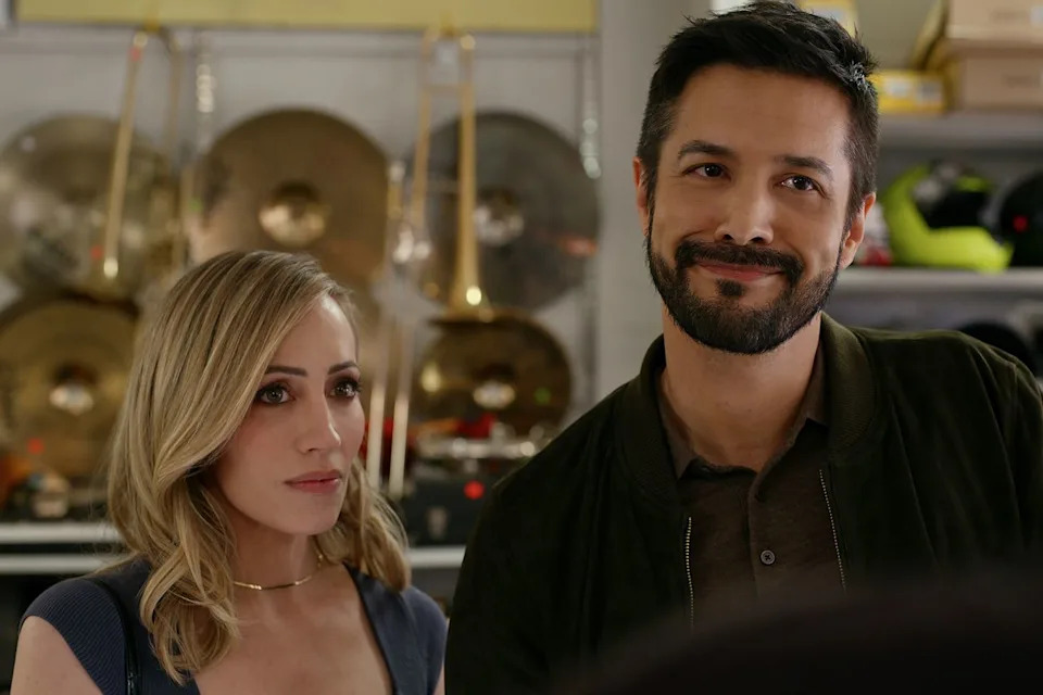 Brie (Zibby Allen) and Mike (Marco Grazzini) in 'Virgin River'Credit: Courtesy of Netflix