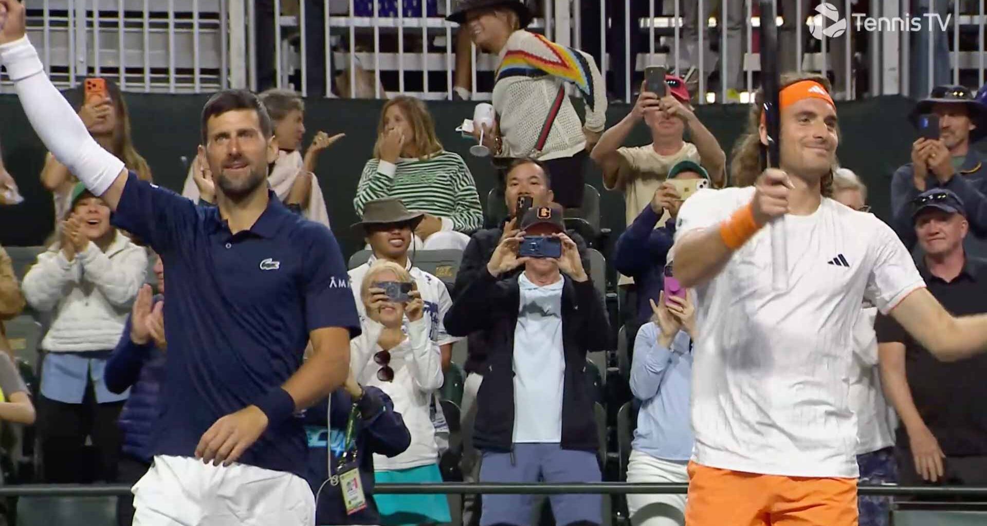 Novak Djokovic and Stefanos Tsitsipas upset Marcelo Arevalo and Mate Pavic on Monday.