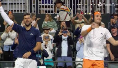 Novak Djokovic and Stefanos Tsitsipas upset Marcelo Arevalo and Mate Pavic on Monday.