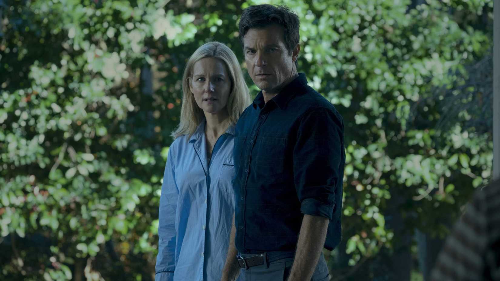 Laura Linney and Jason Bateman in Ozark.