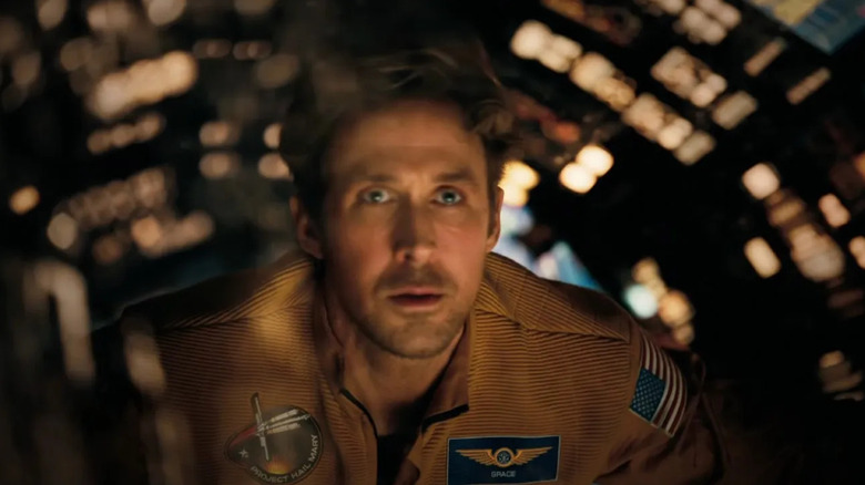 Dr. Grace can't believe what he sees out in space in Project Hail Mary