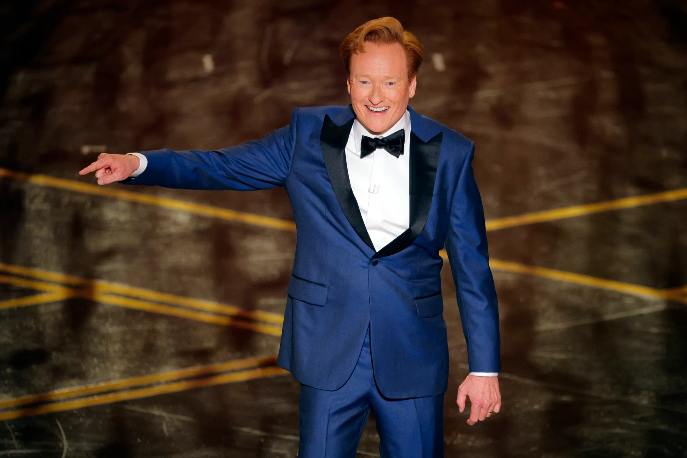 Conan O'Brien speaks onstage at the 98th Academy Awards.