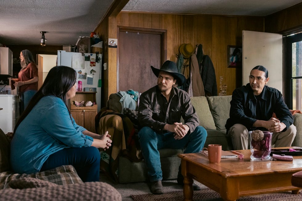 "lost girls"  cbs original series marshals, scheduled to air on sunday, march 29 800900 pm etpt pictured lr luke grimes as kayce dutton and tatanka means as miles photo sonja flemmingcbs ©2025 cbs broadcasting, inc all rights reserved